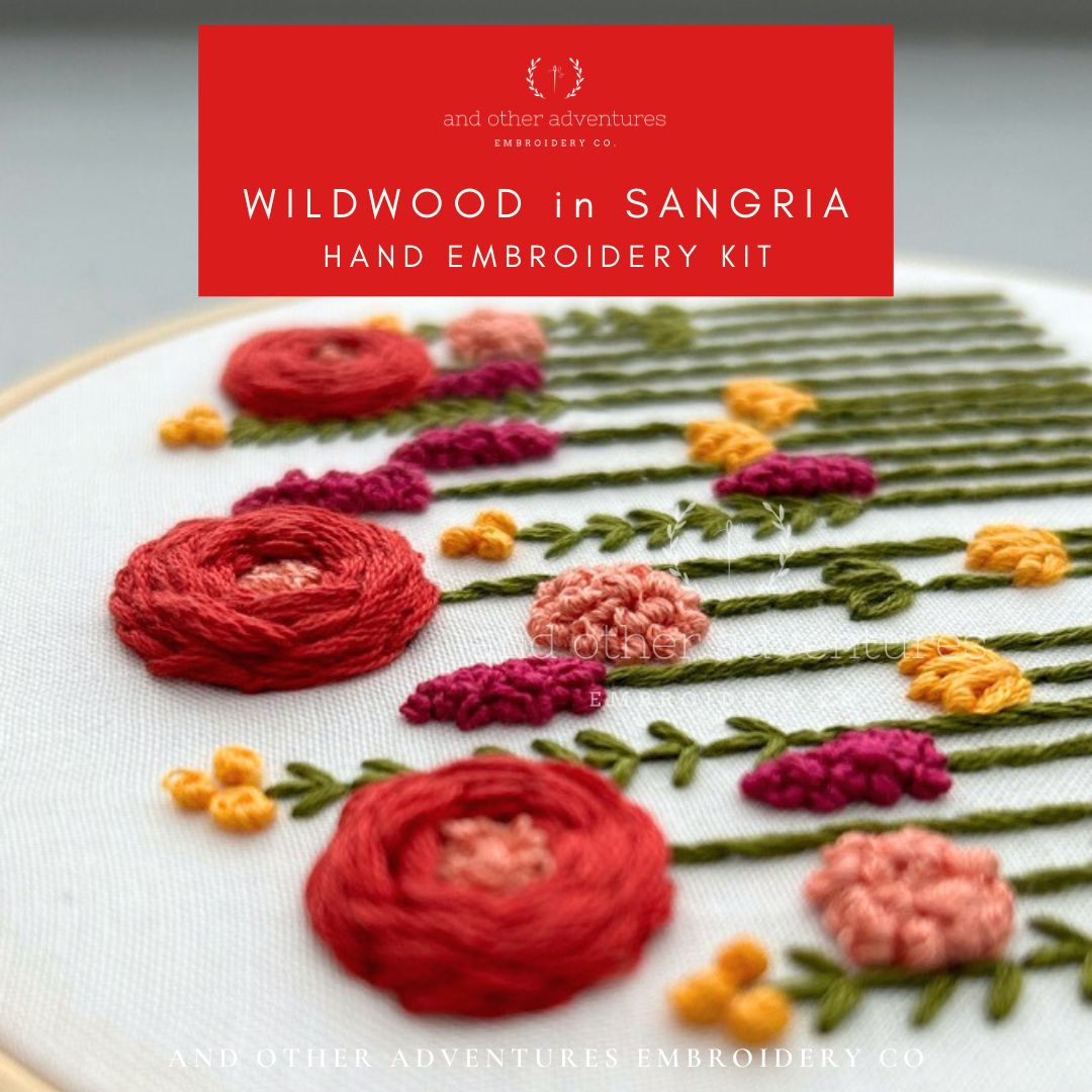 Hand Embroidered Summer Florals by And Other Adventures Embroidery Co