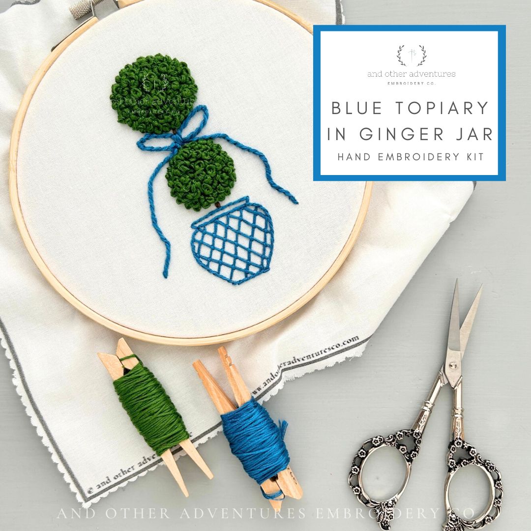 Perfect gift for the teen girl - Topiary hand embroider kit by And Other Adventures Embroidery Co