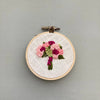 Hand Stitched Pink Hydrangea Spring Bouquet Hoop Art | And Other Adventures Embroidery Co