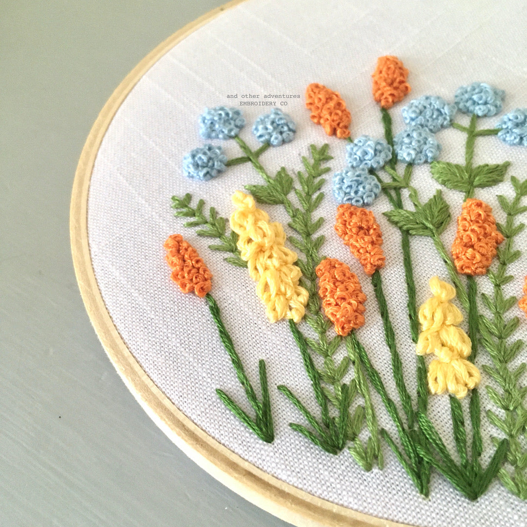 Hand Embroidery Kit - Meadow in Happy Day - And Other Adventures