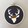 Hand Embroidered Deer Hoop Art Ornament by And Other Adventures Embroidery Co