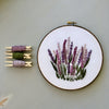 Hand Embroidered Lavender - Original Hoop Art by And Other Adventures Embroidery Co