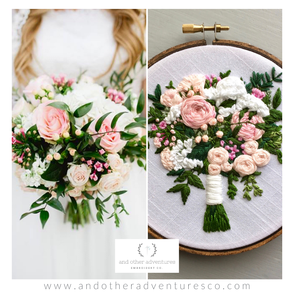 Pink Wedding Bouquet w/ Pale Pink Blush Roses - Dried Flowers Forever