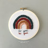 Boho Rainbow Hand Embroidery Hoop Art by And Other Adventures Embroidery Co