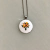 Embroidered Fall Floral Necklace | And Other Adventures Embroidery Co