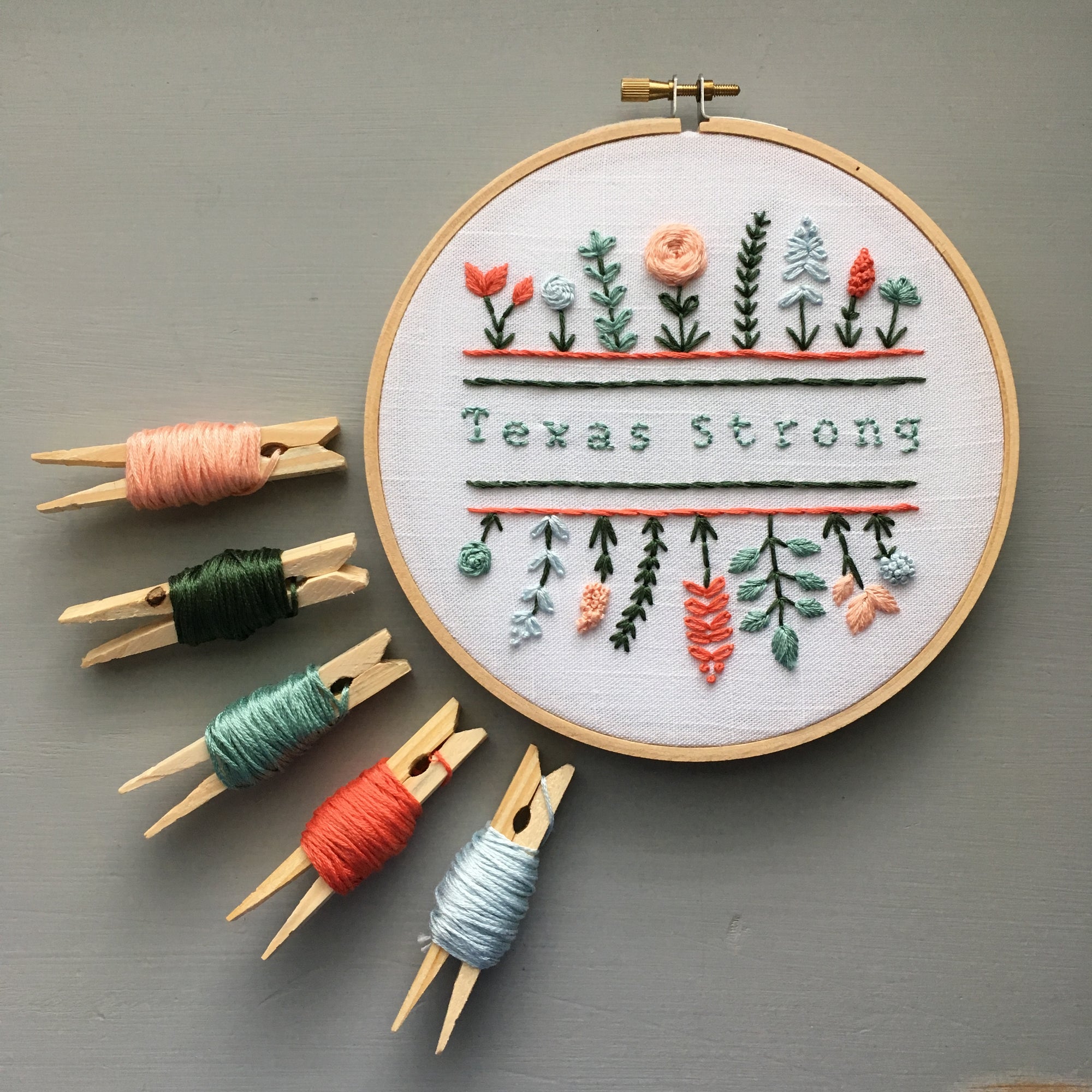 Texas Strong - Hand Embroidery Digital Pattern