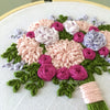 Learn how to embroider your own floral wedding bouquet 