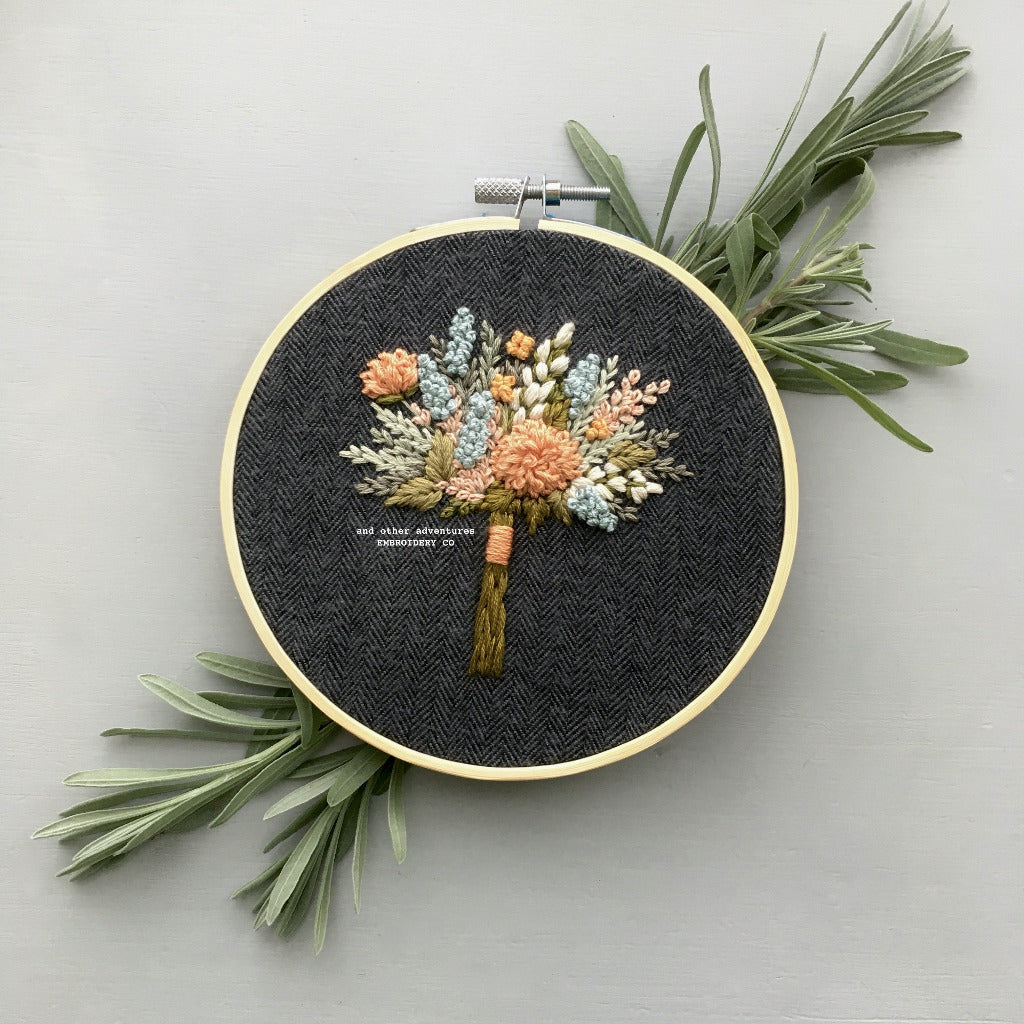 Hand Embroidered Fall Wildflowers | And Other Adventures Embroidery Co