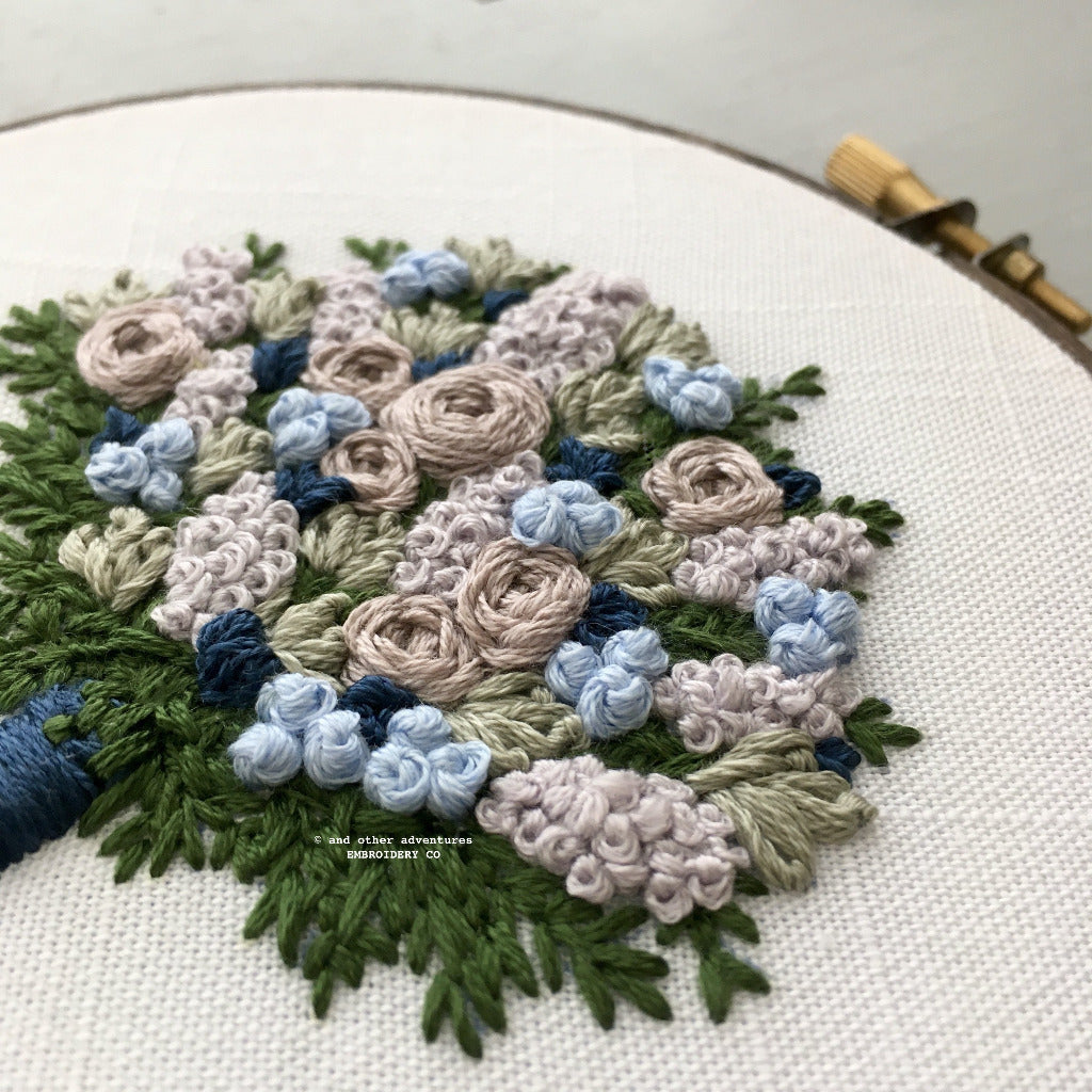 Hand Embroidered Floral Details | And Other Adventures Embroidery Co