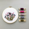 Beginner Purple Floral Embroidery PDF Pattern | And Other Adventures Embroidery Co
