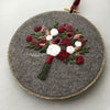 Hand Embroidery Holiday Bouquet Hoop Art | And Other Adventures Embroidery Co