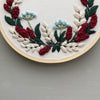 Holiday Floral Wreath Hand Embroidery Kit | And Other Adventures Embroidery Co