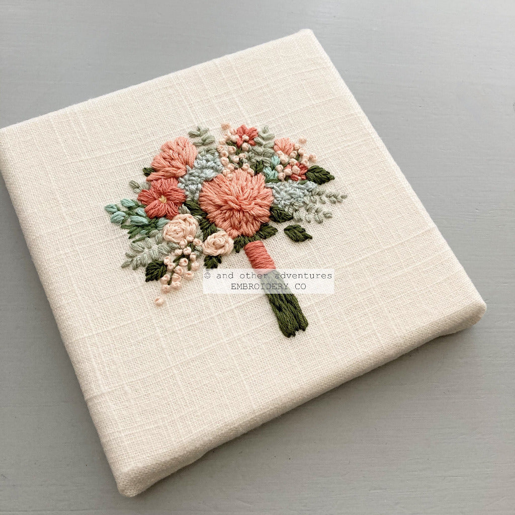 Hand Embroidered Original Bouquet Art | And Other Adventures Embroidery Co