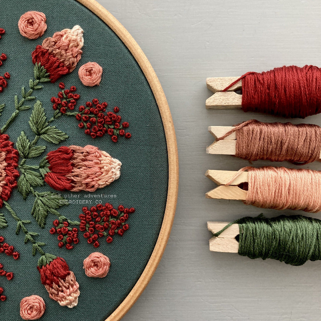 Holiday Hand Embroidery Kit | And Other Adventures Embroidery Co