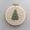 Hand Embroidery Ornament - White Christmas | And Other Adventures Embroidery Co
