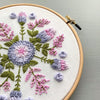 Pink and Purple Botanical Florals Hand Embroidery Kit | And Other Adventures Embroidery Co