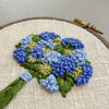 Blue and Green Embroidered Hydrangeas Digital Pattern | And Other Adventures Embroidery Co