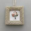 Embroidered Bouquet Glitter Ornament - Mauve | And Other Adventures Embroidery Co
