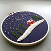 Christmas Cabin Hand Embroidery Hoop DIY Kit Gift | And Other Adventures Embroidery Co