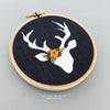 Hand Embroidered Deer Hoop Art Ornament by And Other Adventures Embroidery Co