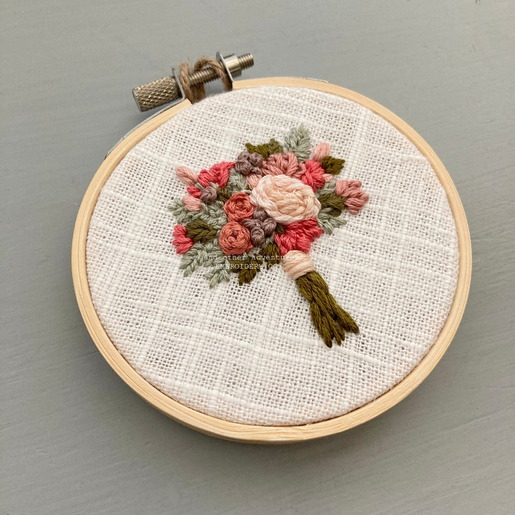 Whimsical spring floral embroidery | And Other Adventures Embroidery Co