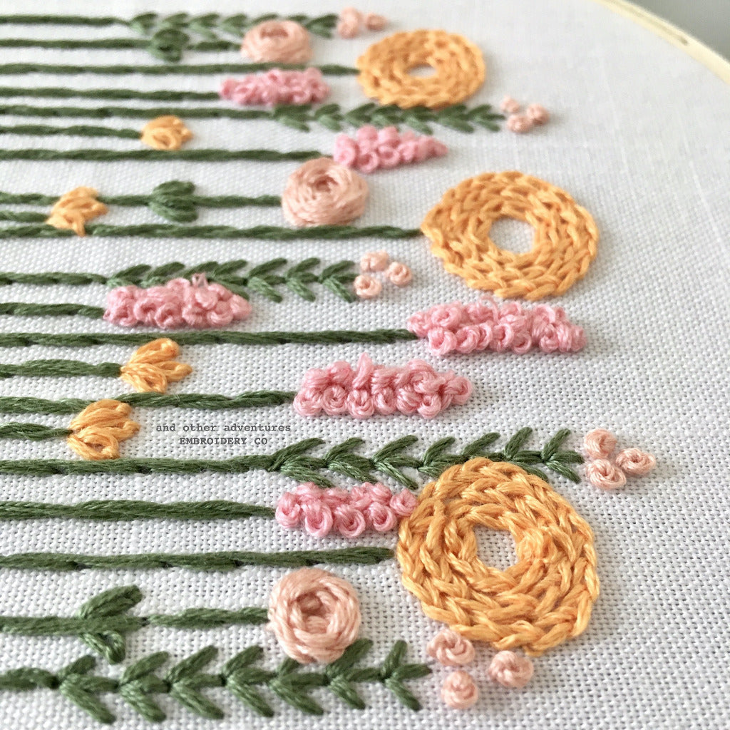 Orange Tree Embroidery Kit