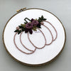 Hand Stitched Halloween Pumpkin Embroidery Hoop | And Other Adventures Embroidery Co