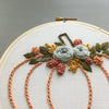 Hand Embroidered Fall Flowers Pumpkin Craft Project | And Other Adventures Embroidery