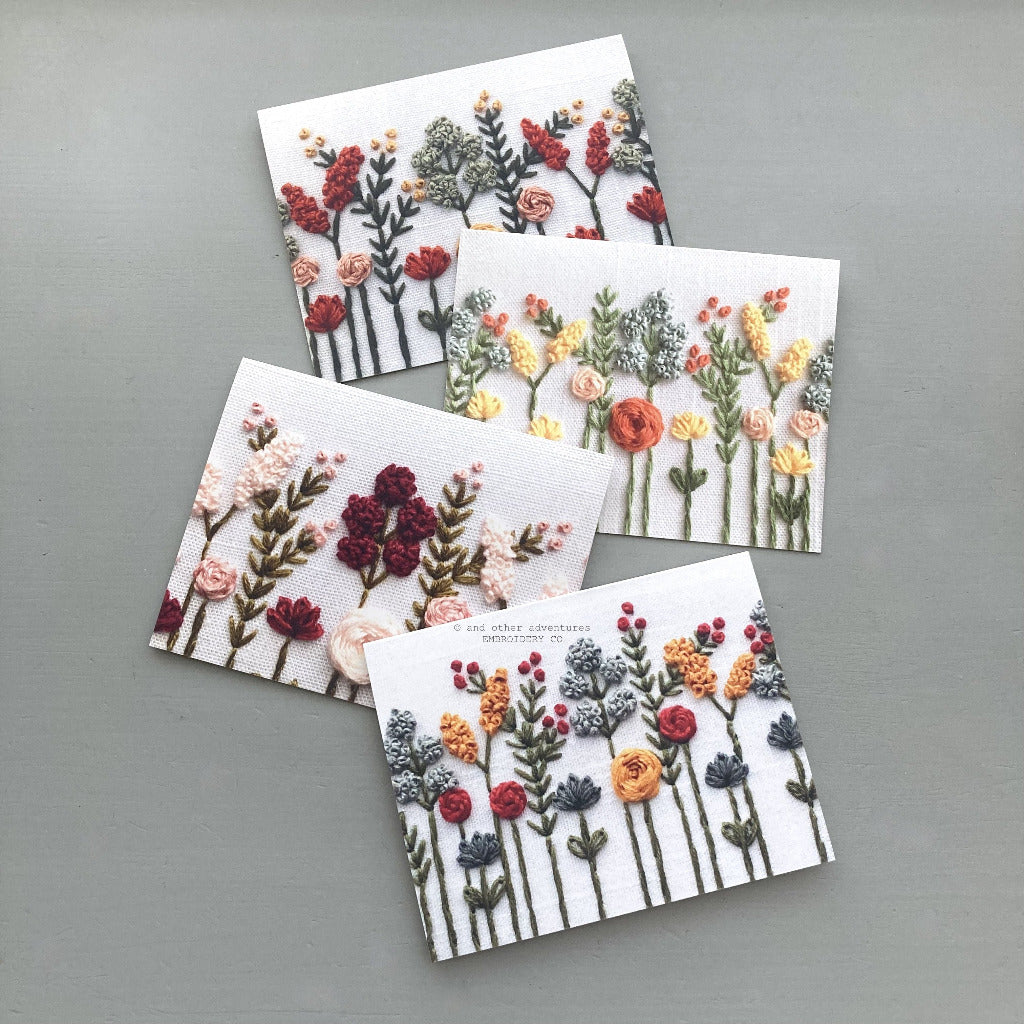 Assorted Wildflower Notecards Boxed Set | And Other Adventures Embroidery Co