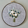 Handmade wedding bouquet gift by And Other Adventures Embroidery Co