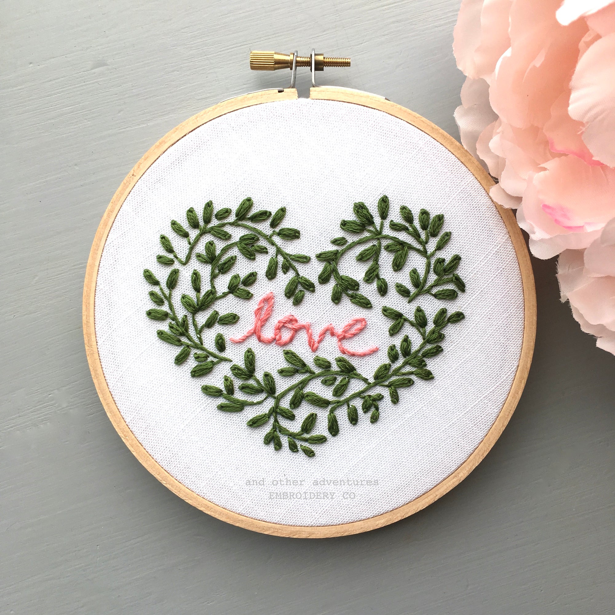LOVE Heart - Beginner Hand Embroidery Pattern - And Other