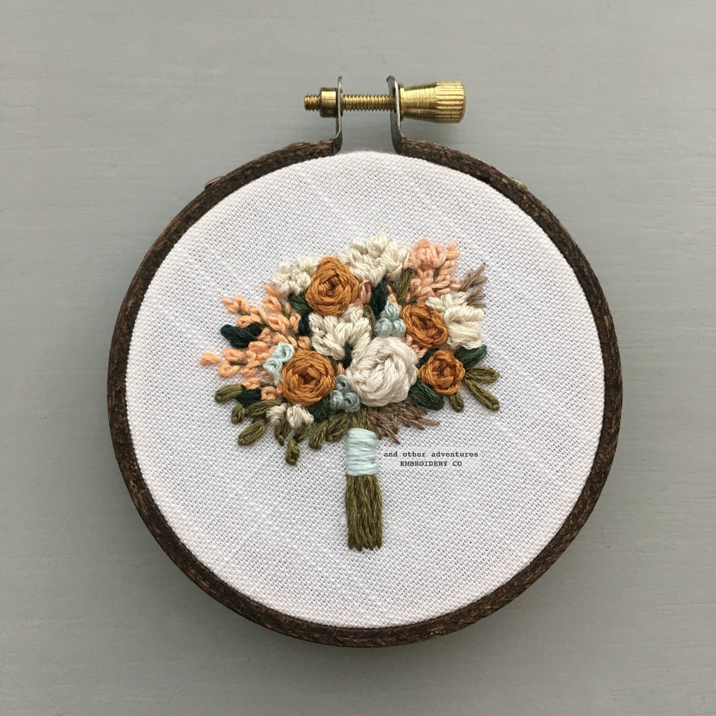 Hand Embroidered Bouquet No. 68