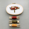 Hand Embroidered Rich Autumn Floral Bouquet in Oval Hoop | And Other Adventures Embroidery Co