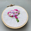 Purple and pink spring bouquet embroidery | And Other Adventures Embroidery Co