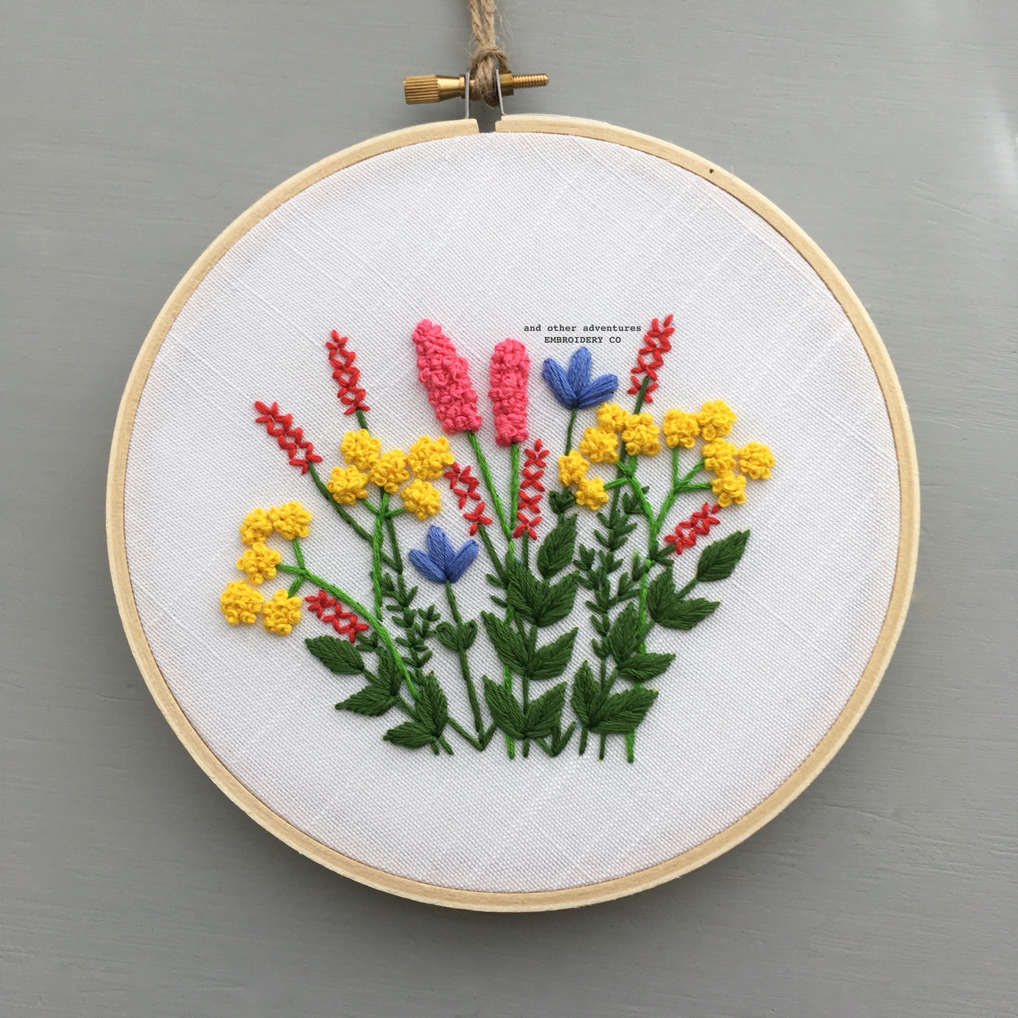 Rhododendron 6 inch embroidery hoop || Antique Embroidery Hoop || Floral  Embroidery || Home Decor || Mother's Day Gift