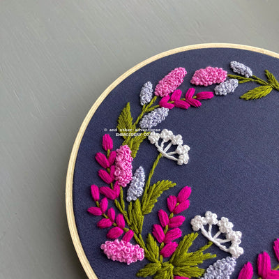 Hand Embroidery Digital Pattern - Kensington - Periwinkle - And Other ...