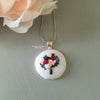 Hand Embroidered Floral Bouquet Necklace by And Other Adventures Embroidery Co