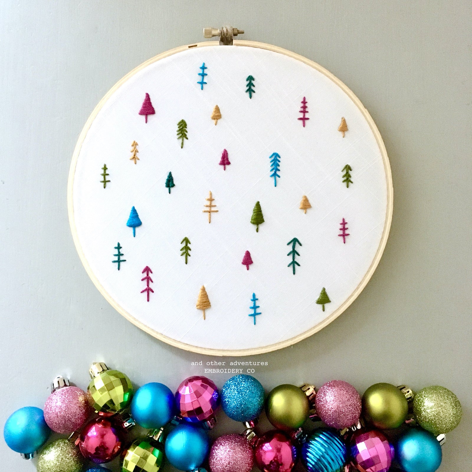 Oh Christmas Tree - hand embroidery digital pattern by And Other Adventures Embroidery Co