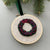 Holiday Wreath Embroidered Ornament - Plum & Magenta | And Other Adventures Embroidery Co