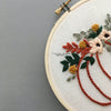 Fall Floral Hand Embroidered Pumpkin Pattern | And Other Adventures Embroidery Co