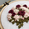 Wine and Blush Embroidered Bouquet Design - Digital Pattern by And Other Adventures Embroidery Co