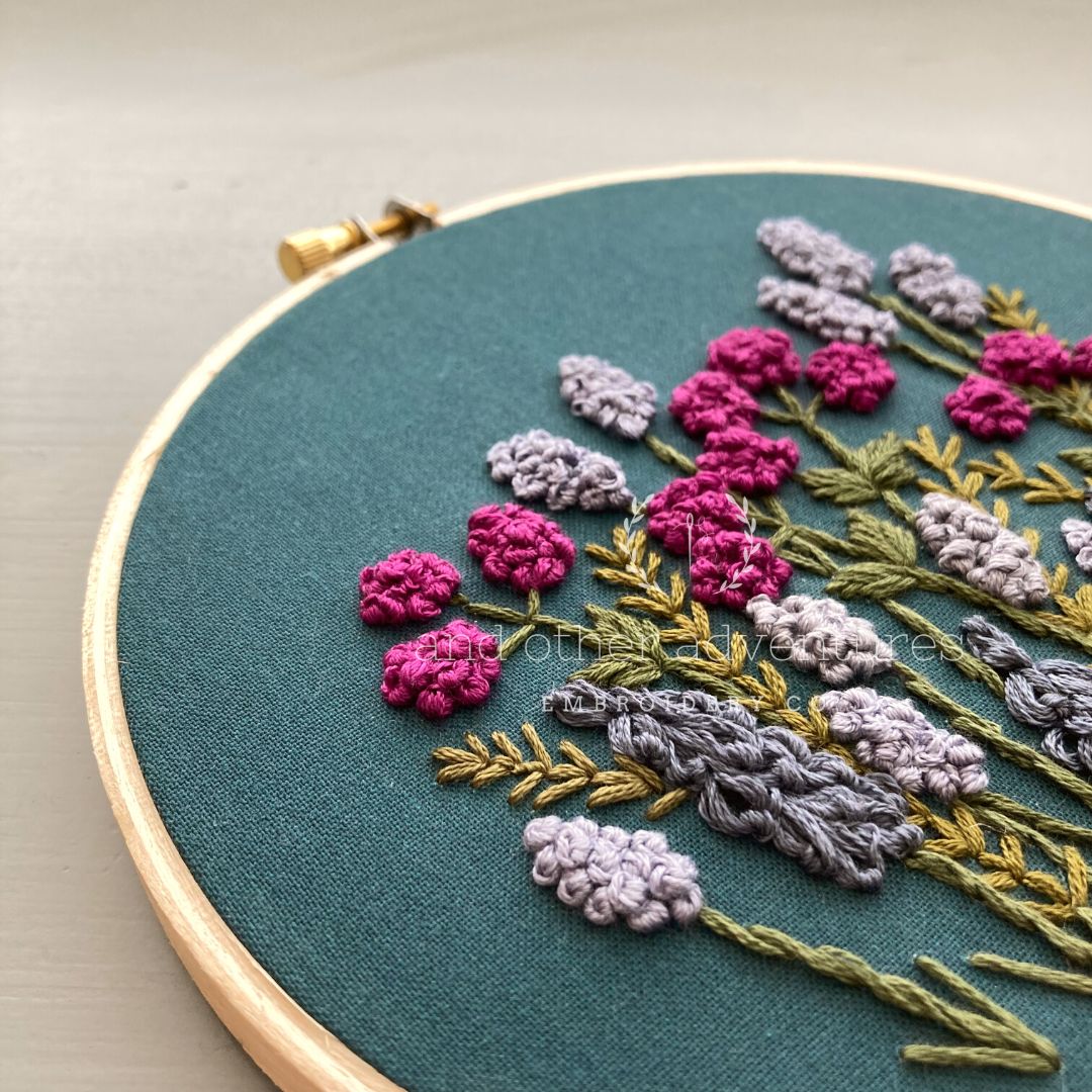 Hand Embroidery Kit for Beginners - Avonlea in Jewel - And Other