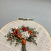 Hand Embroidered Fall Flowers for Autumn Wedding by And Other Adventures Embroidery Co