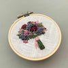 Hand Embroidered Moody Floral Bouquet Hoop Art by And Other Adventures Embroidery Co