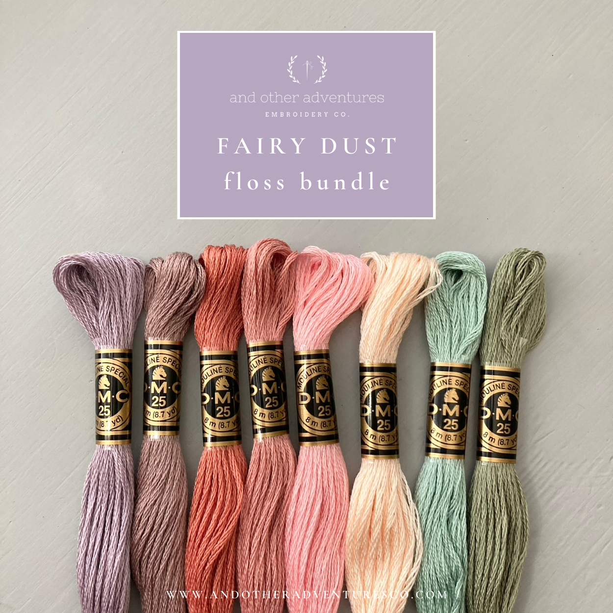 Curated DMC Floss Bundle - Fairy Dust by And Other Adventures Embroidery Co