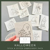 Halloween Stick &amp; Stitch Embroidery Design Pack | And Other Adventures Embroidery Co