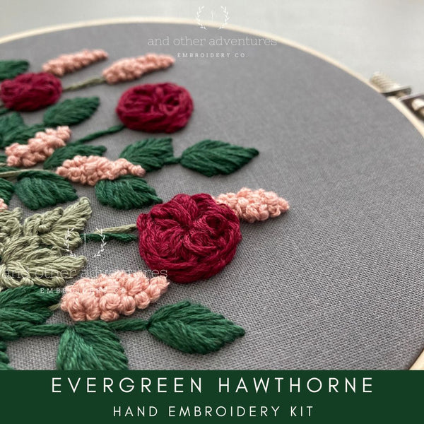 Hand Embroidery KIT - Hawthorne in Lilac