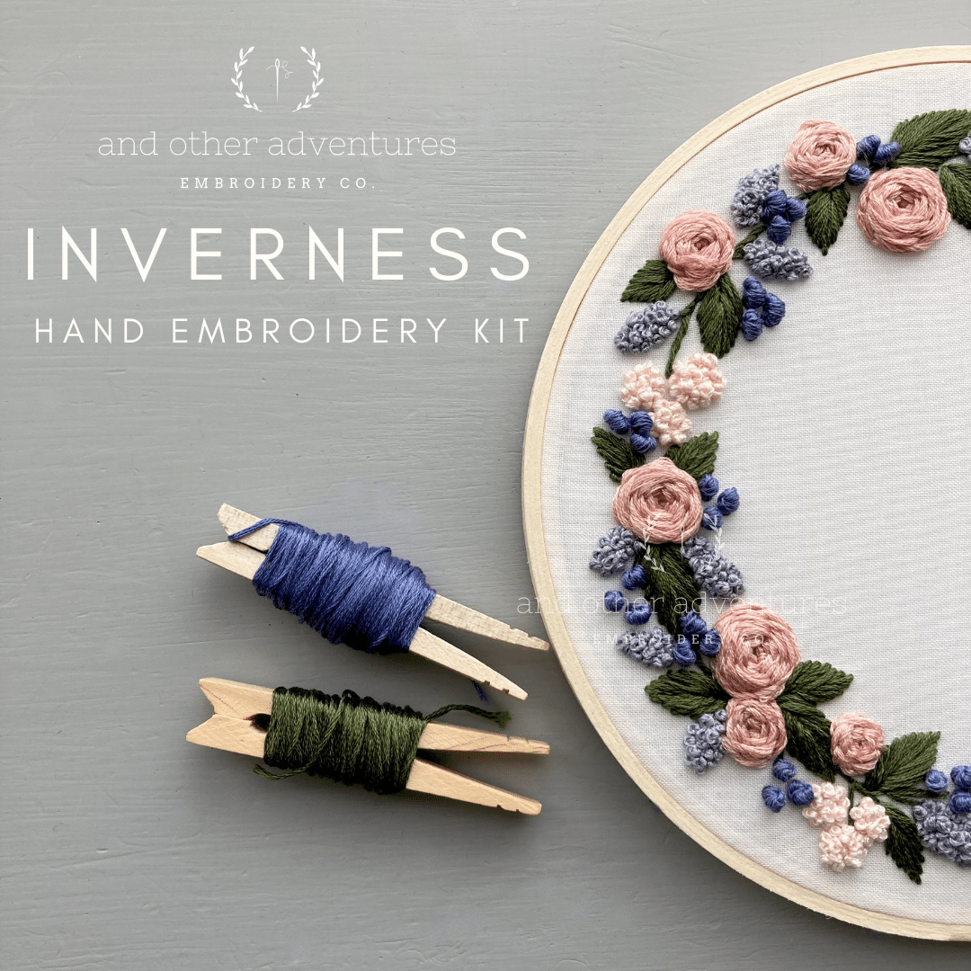 Hand Embroidery Kit - Inverness in Lilac - And Other Adventures