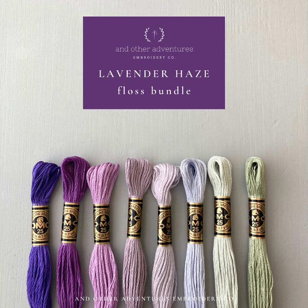 新品未使misha and puff String/Hazy Lilac 2y Embroidery Floss Bundle - Lavender Haze - And Other Adventures