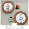 Snowflake Trees Embroidery Pattern - Digital Download | And Other Adventures Embroidery Co